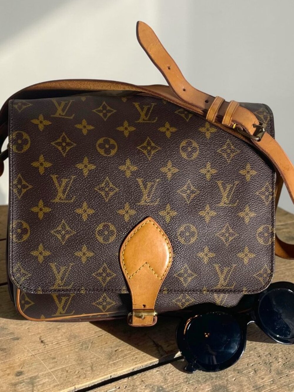 Authentic Louis Vuitton Cartouchiere GM Monogram Shoulder Bag
